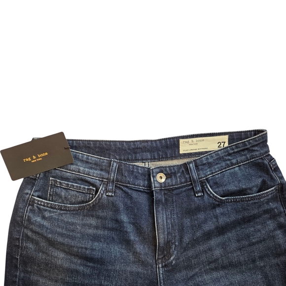 ⭐️NWT Rag & Bone Blue Relaxed Jeans Classic Style - Picture 4 of 9
